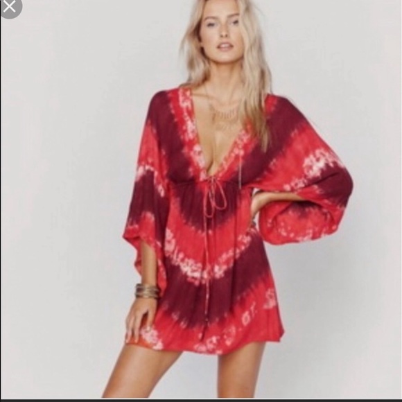 Blue Life Tie Dye mini dress S - Picture 1 of 6